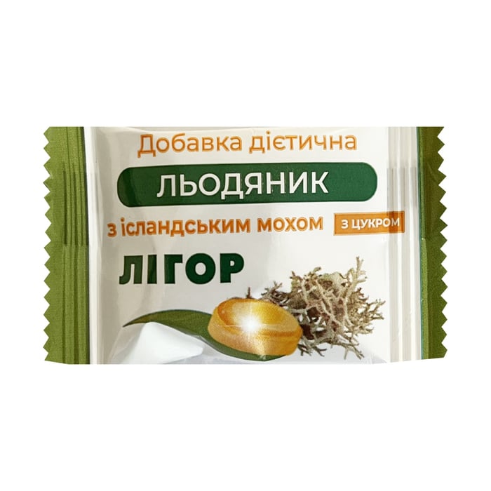 Леденцы ЛИГОР с сахаром с исландским мхом 50 шт