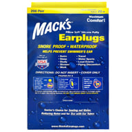 Беруши MACK`S Pillow Soft для взрослых защита от воды и шума до 22 дБ белые 200 пар