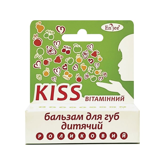 Бальзам для губ детский роликовый ENJEE Kiss витаминный 6 мл