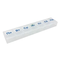 Органайзер для таблеток пластиковый линейка MAXI HTP 025