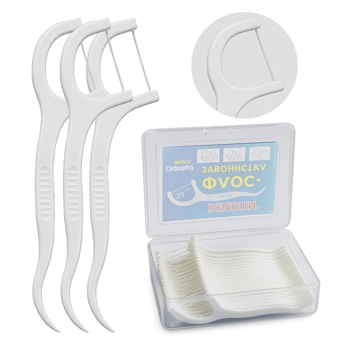 Флос-зубочистка DENTIUM у контейнері 30 шт
