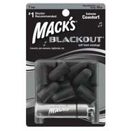 Беруши MACK`S Blackout Foam защита от шума до 32 дБ 7 пар с контейнером