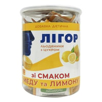 Льодяники ЛІГОР з цукром зі смаком меду та лимону 50 шт