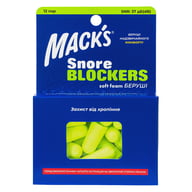 Беруши MACK`S Soft Foam Snore Blockers защита от шума до 37 дБ 12 пар