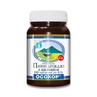 Дрожжи пивные ОСОКОР с кальцием 100 таблеток