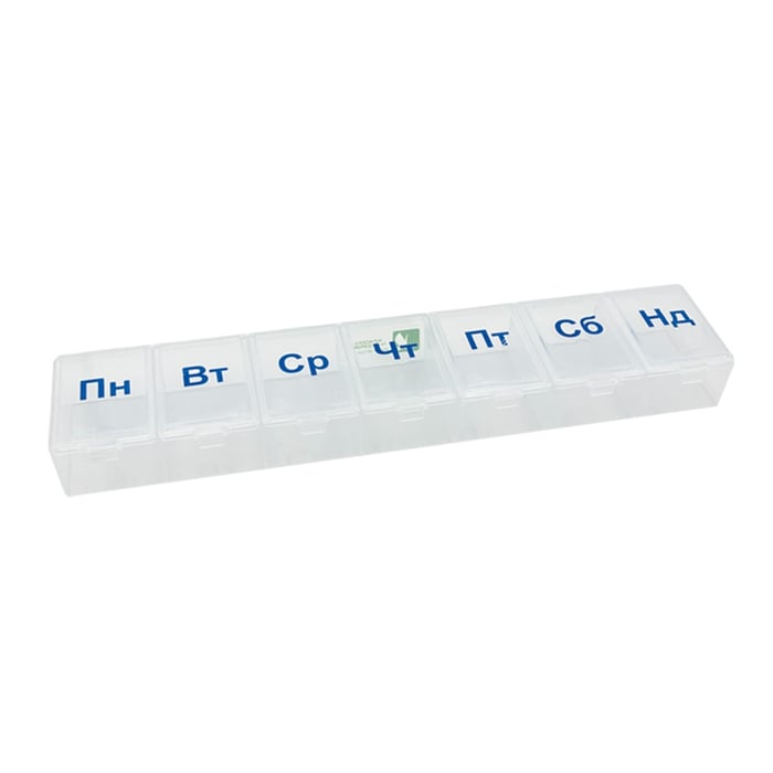 Органайзер для таблеток пластиковый линейка MAXI HTP 025