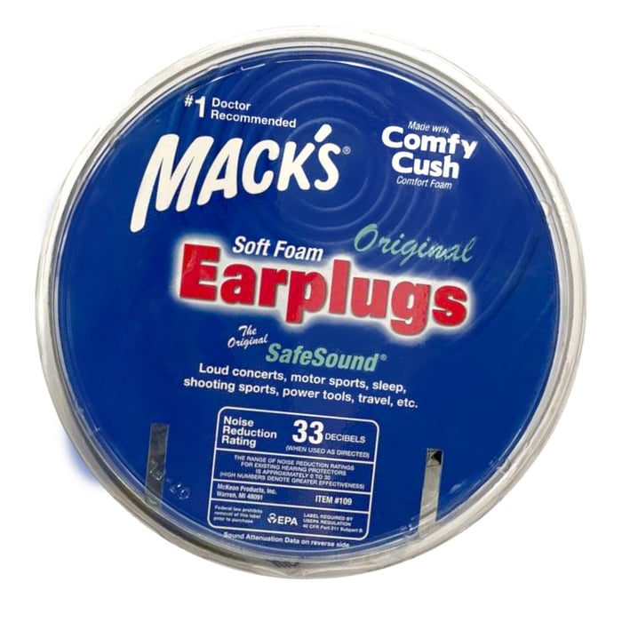 Беруши MACK`S Original Safe Sound защита от шума до 32 дБ 100 пар