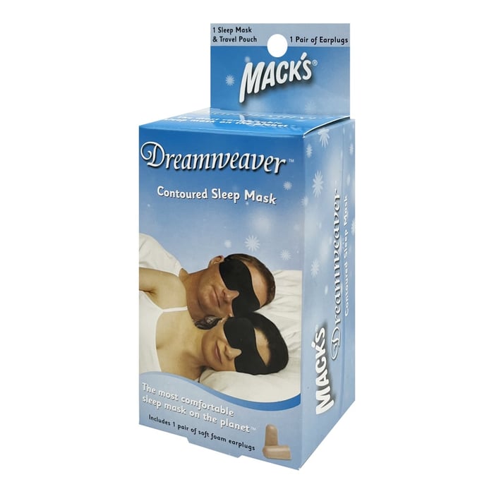 Маска для сну чорна Shut-Eye Shade Dreamgirl з берушами і дорожнім мішком