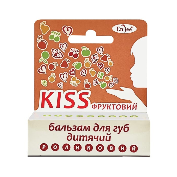 Бальзам для губ детский роликовый ENJEE Kiss фруктовый 6 мл