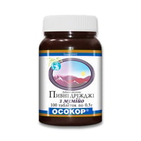 Дрожжи пивные ОСОКОР с мумие 100 таблеток