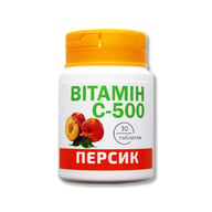 Витамин С-500 со вкусом персика 30 таблеток