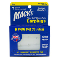 Беруши MACK`S Pillow Soft для взрослых защита от воды и шума до 22 дБ белые 6 пар