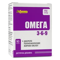 Омега 3-6-9 AN NATUREL (1200 мг рыбьего жира и масла семян льна) 90 капсул